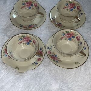 Vintage 1930’s Selb Bavaria Heinrich & Co Tea Cups and Saucers 4